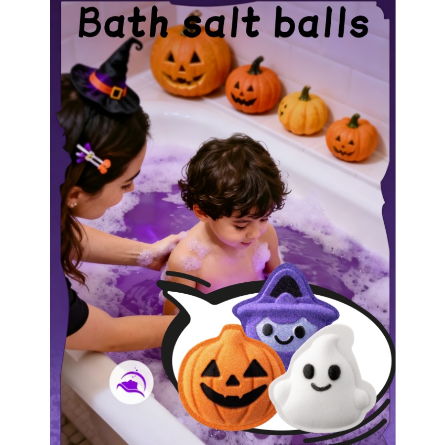 Bath Salts - 할로윈 장난감 입욕제 볼 1/3개 세트: