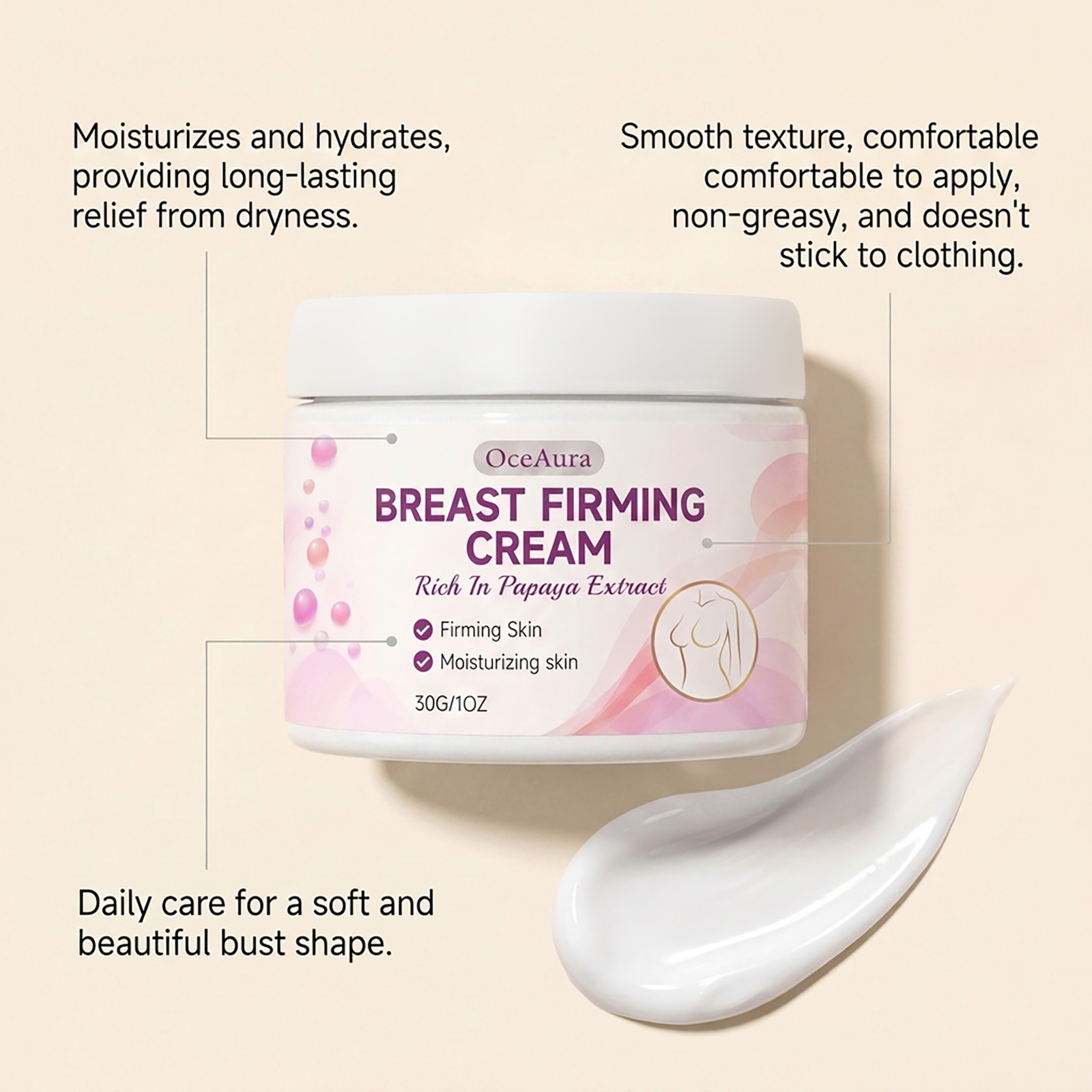 파파야 추출물 가슴 케어 크림, 탄력있는 피부 보습,  - Spa Massager 리뷰 및 가격