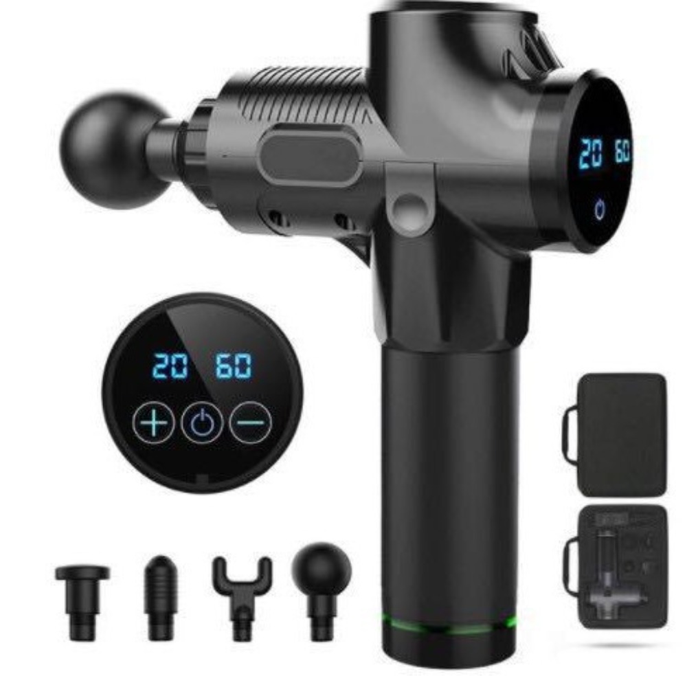 휴대용 타격식 근막 마사지건, 가정용 스포츠 훈련 근육 - Massage Gun 리뷰 및 가격