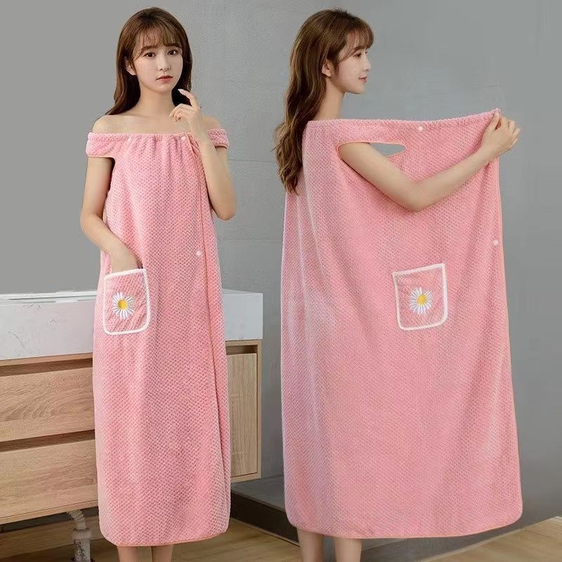 엑스트라 롱 핑크 플로럴 바스타월, 초흡수성, 보풀 없 - Spa Towel 리뷰 및 가격