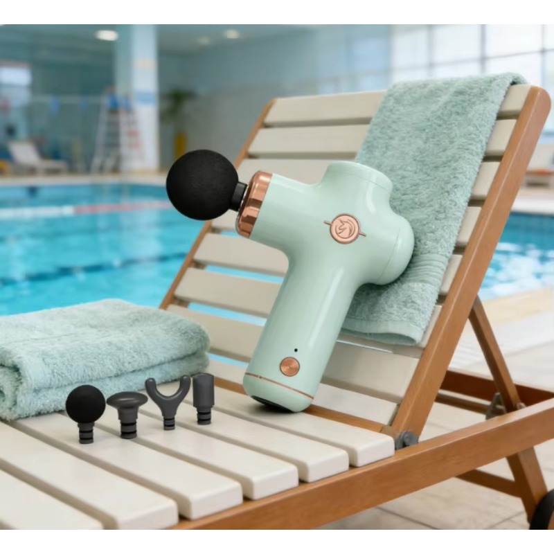 4개의 마사지 헤드가 있는 휴대용 미니 마사지건, US - Massage Gun 리뷰 및 가격